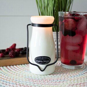 Milk Bottle Candle -Raspberry Sangria